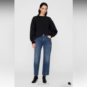 ANNIE BING Alto sweatshirt framed monogram NWT